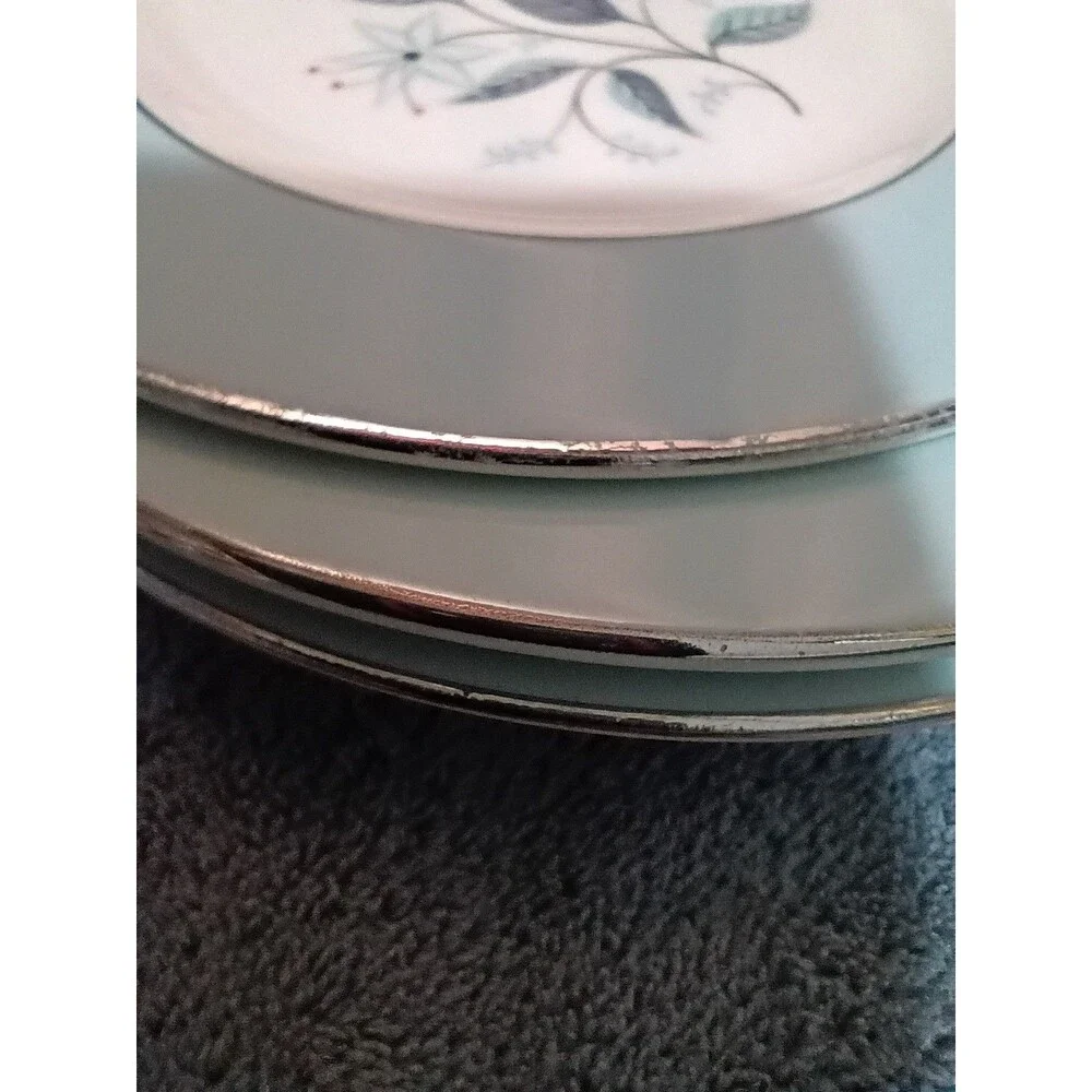 Homer Laughlin Eggshell Cavalier Dianne 4 Bread Butter Plates 6-1/4